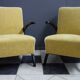 Paire de fauteuils de Jindrich Halabala