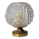 Art Deco bronze and glass lamp