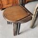 Set of 2 Mobilor chairs - 1950's - metal and wood