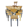 Set of 16 school chairs