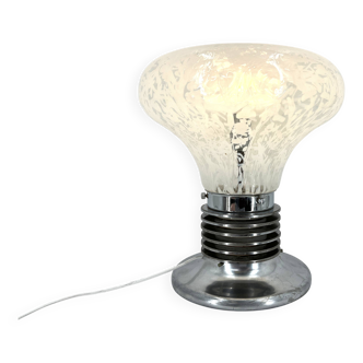 Lampe de table vintage « ampoule » par Mazzega, années 1970