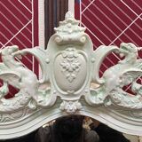 Mirror era Napoleon III, pediment and decorated frame