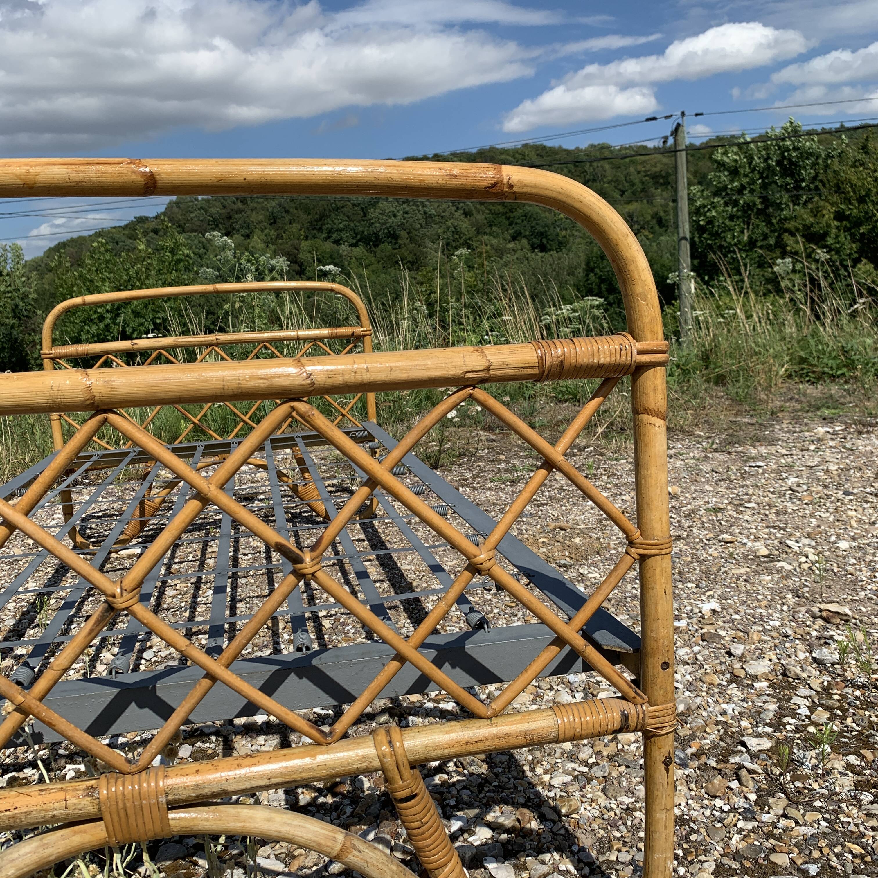 Vintage bamboo children's bed