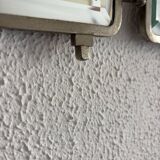 Miroir vintage 1920 triptyque barbier Art Déco cristal hexagone- 33 x 78 cm