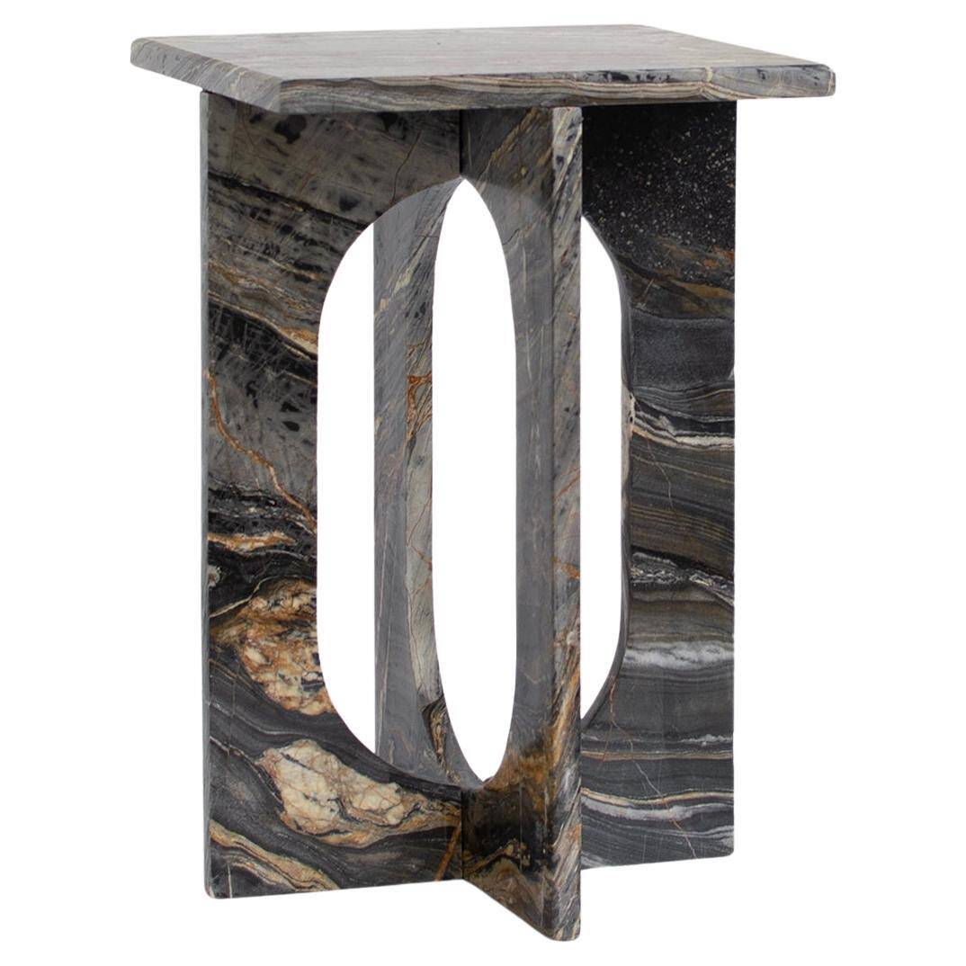 Table d'appoint «BOND » en marbre de Picasso