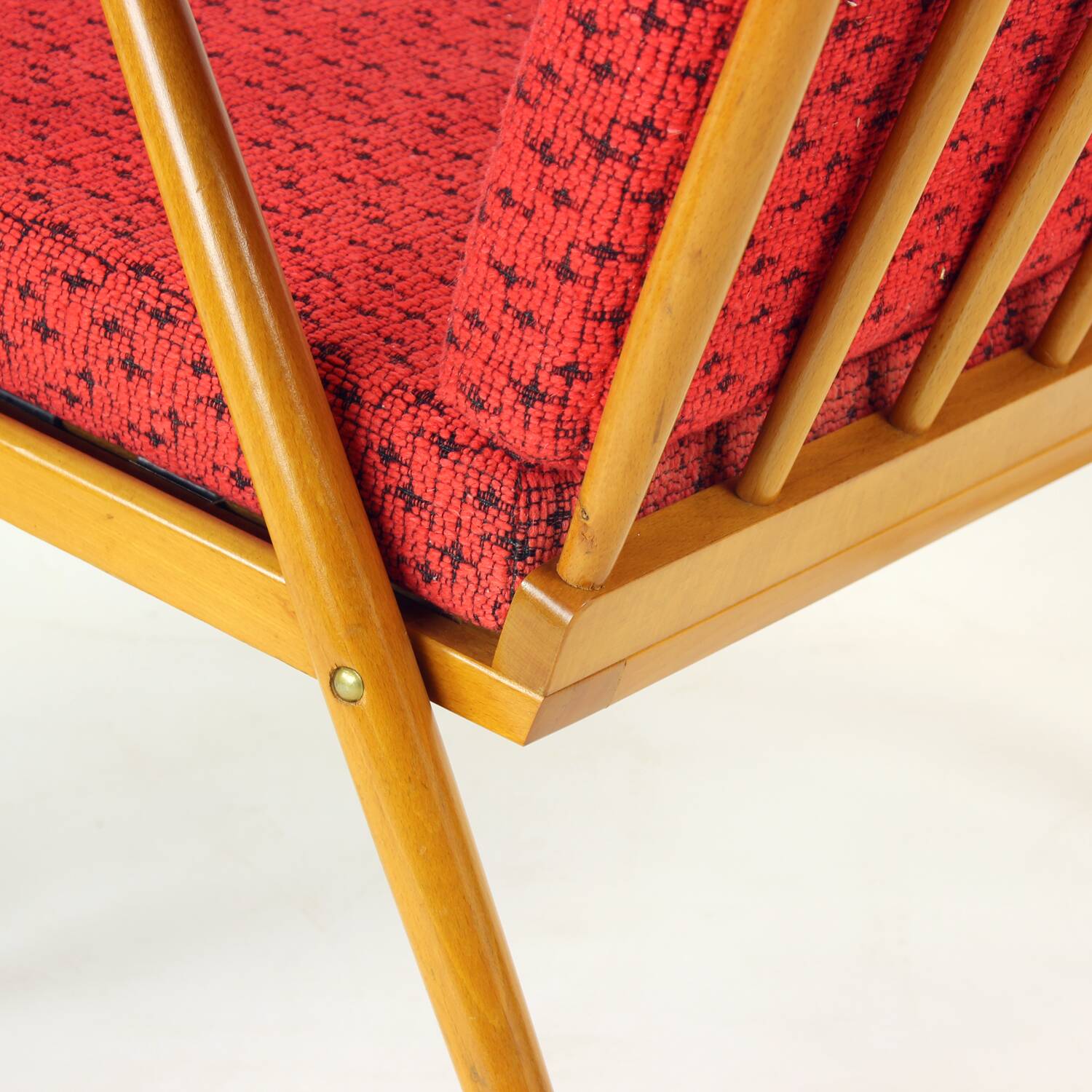 Mid Century Boomerang Armchair By Ton, Czechoslovakia 1960s