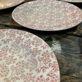 Lot of 5 plates Red Gien