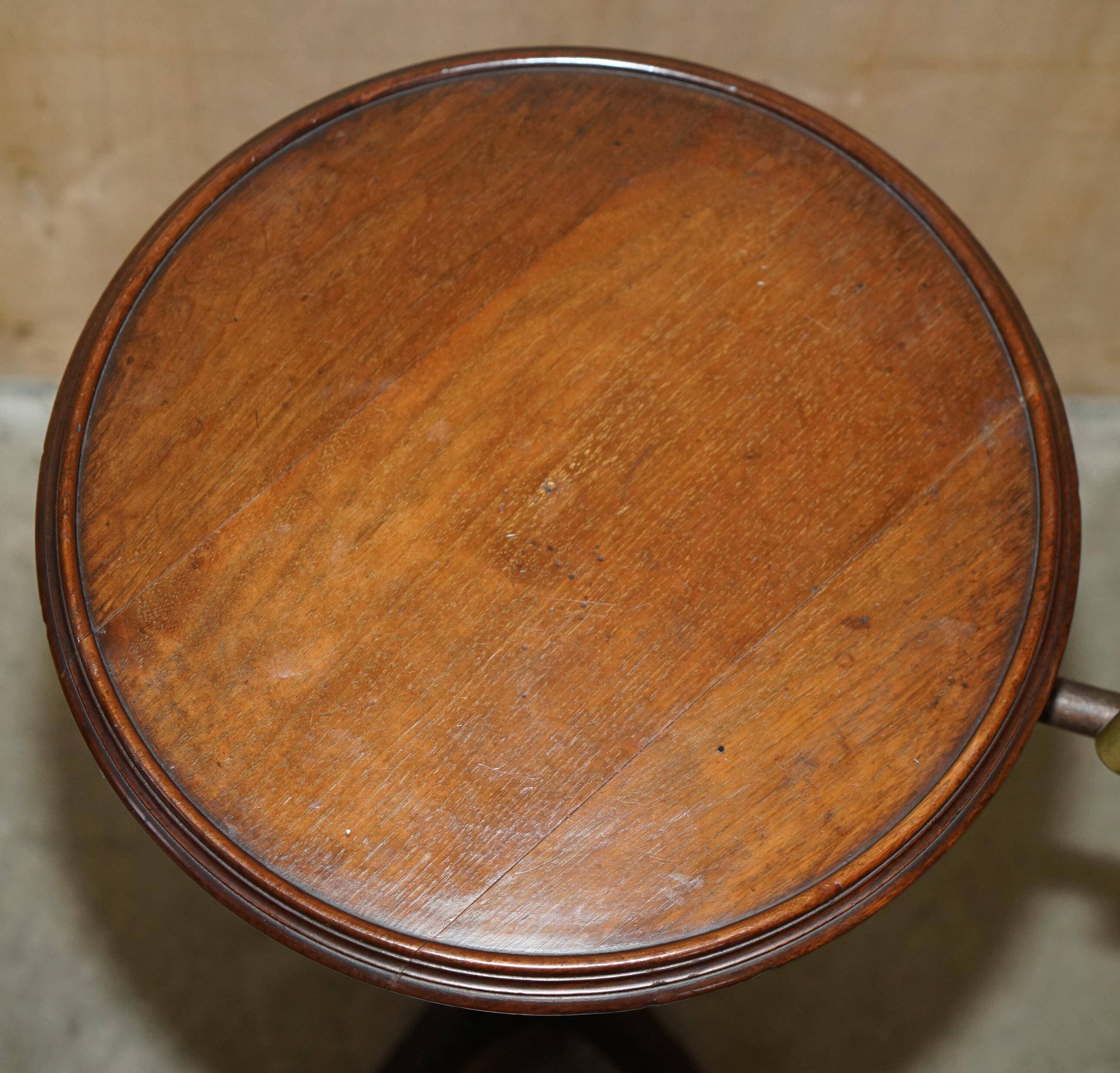 Adjustable Victorian reading or music table Leveson & Son metal