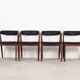 Ensemble de quatre chaises en teck, design danois, années 1970, Orte Mobelfabrik