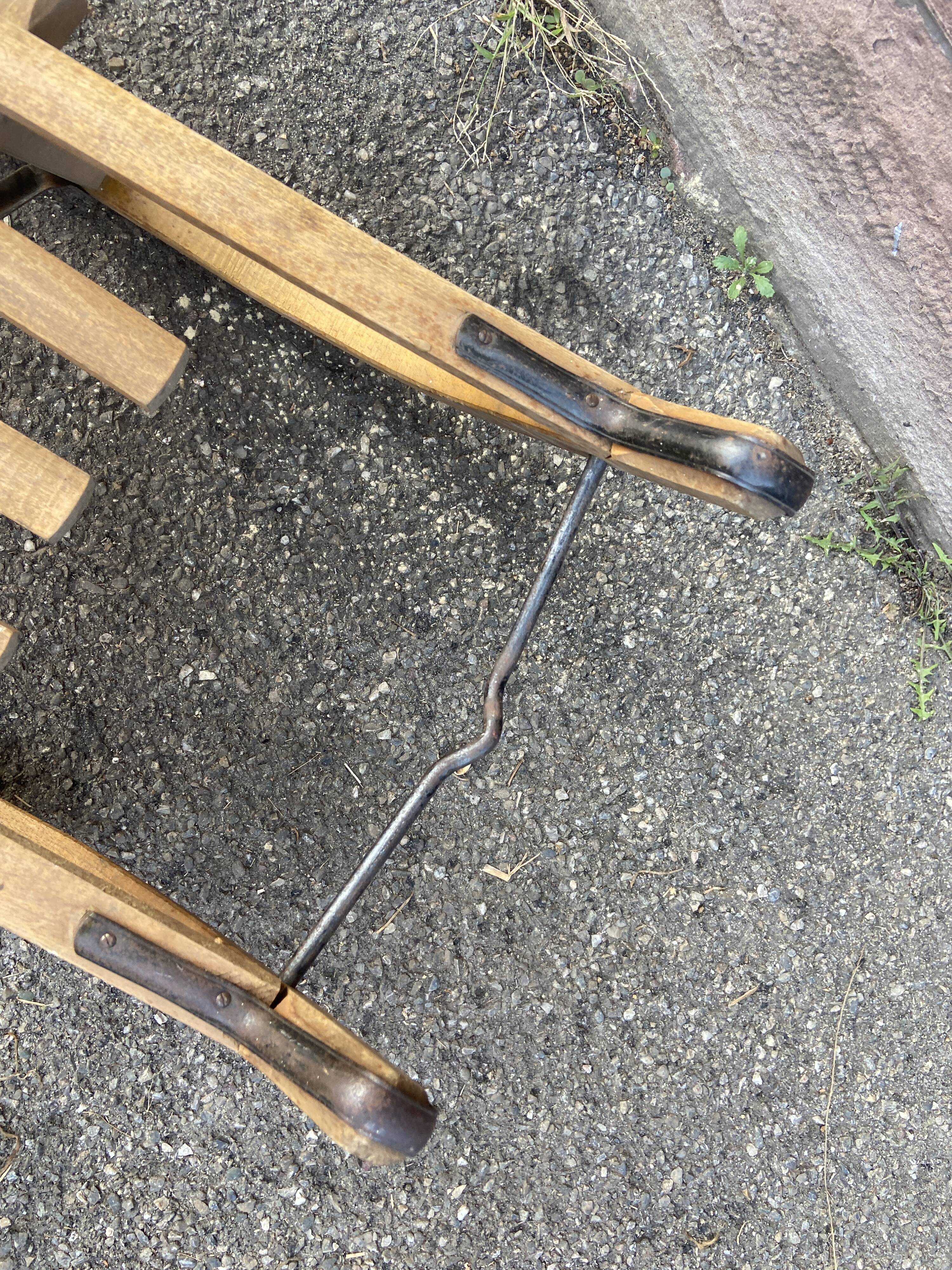 old Alsace sled sleigh Christmas decoration