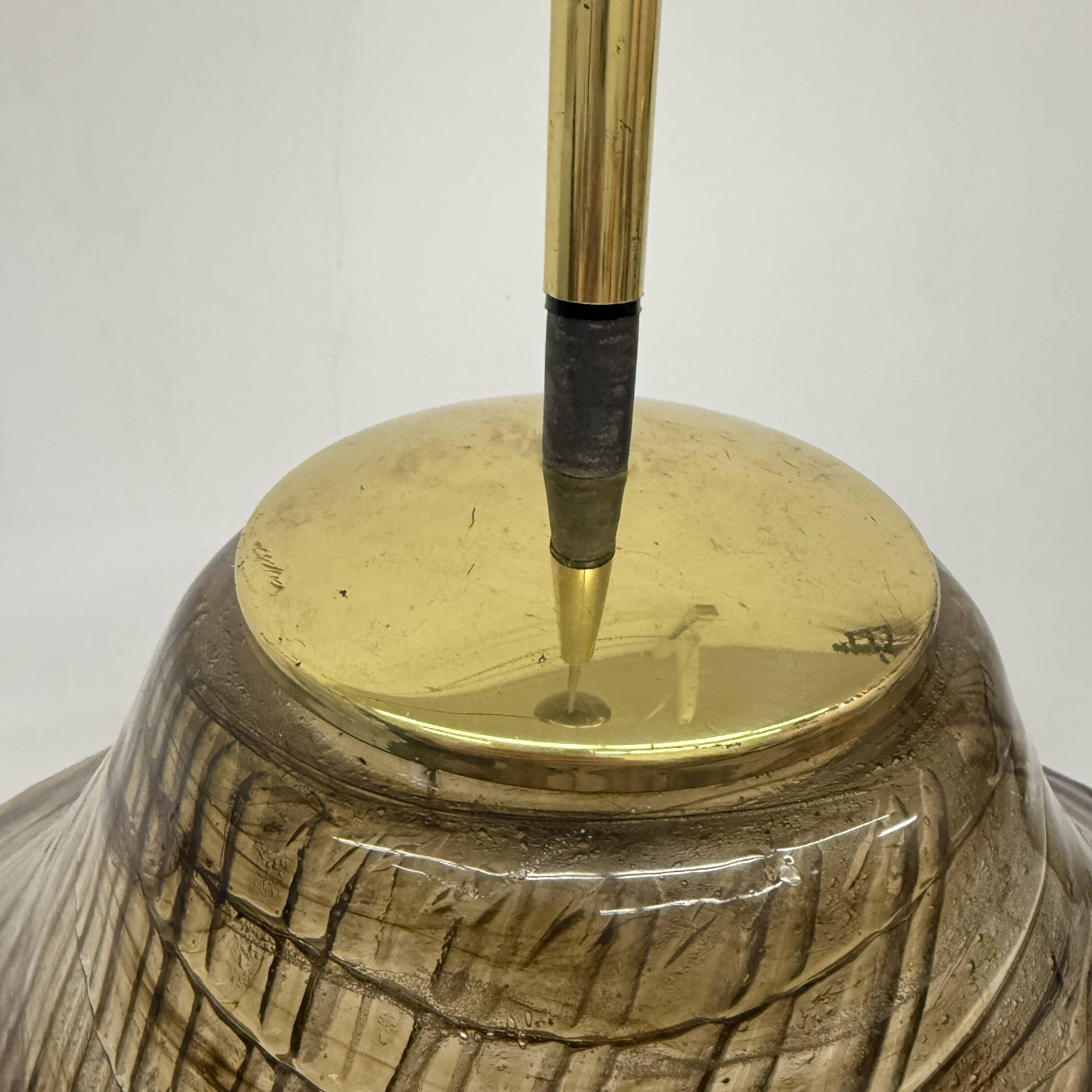 Mid century design lucite hanging Lamp , 1970s