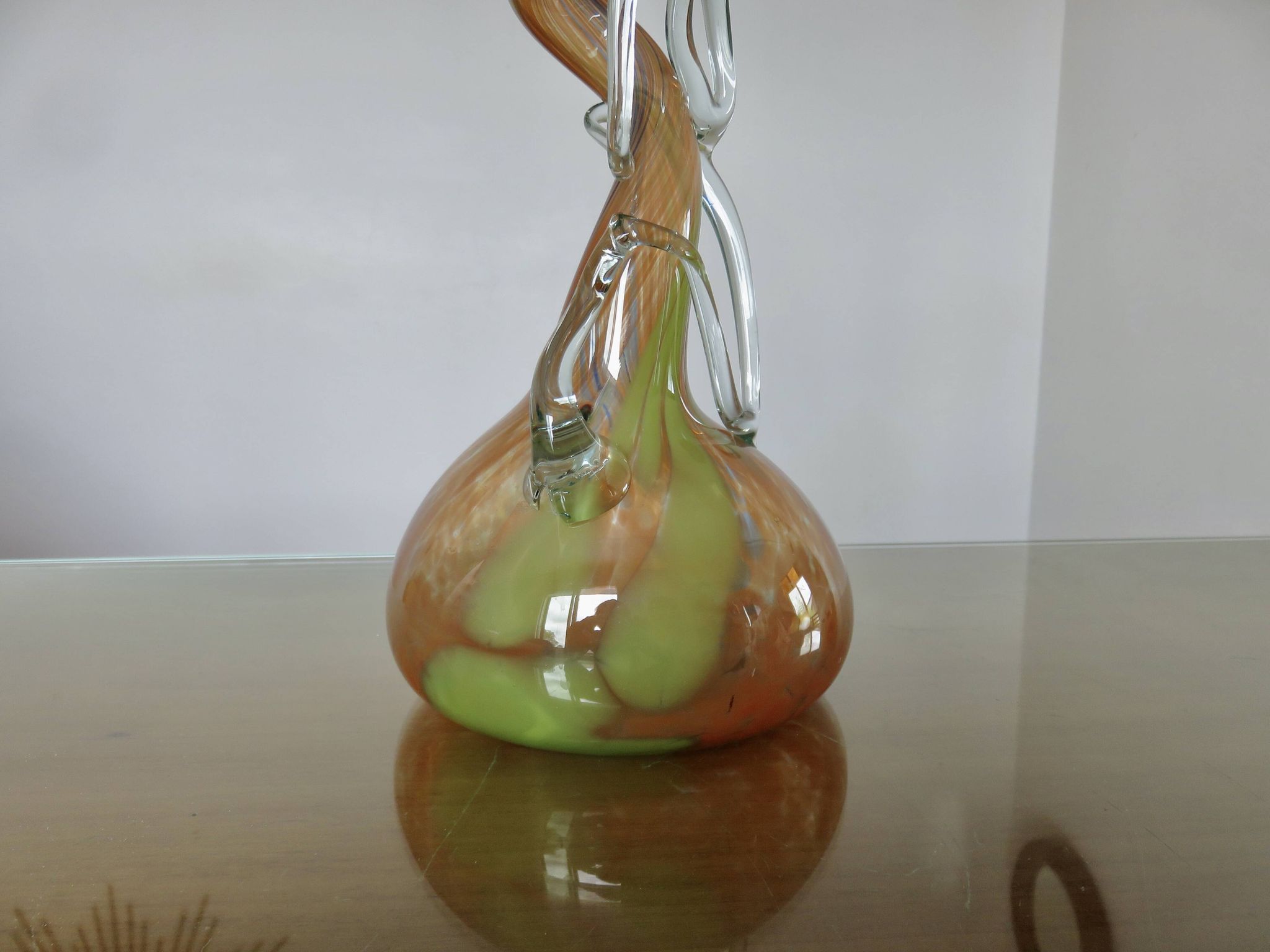 Large soliflore vase made of blown Murano glass, Venetian style, 1970s.
