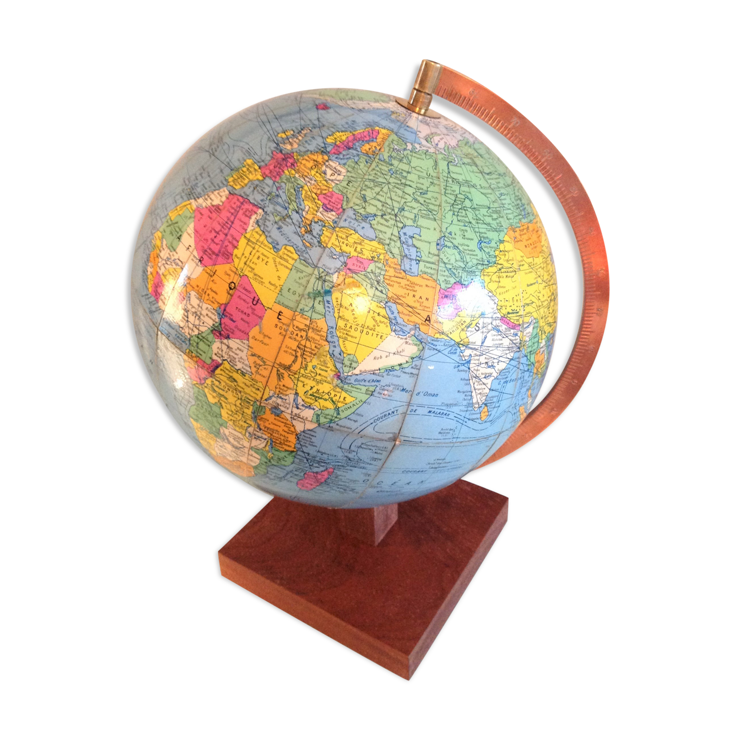 Globe in cardboard Girard and Barrere / vintage years 50-60