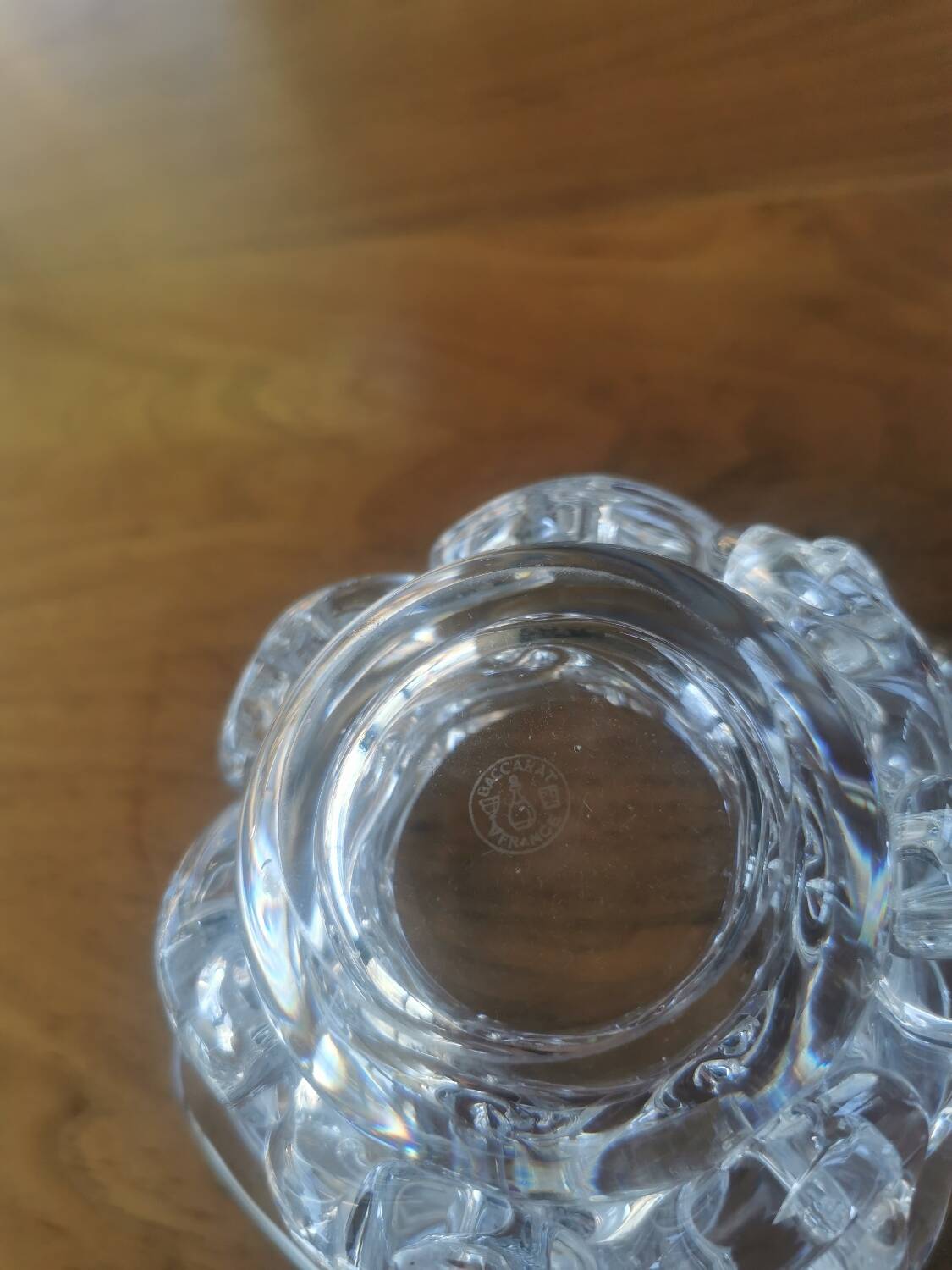Baccarat crystal pocket emptier