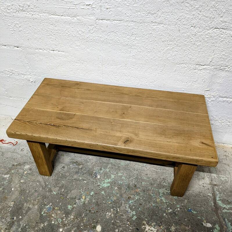 Solid oak coffee table