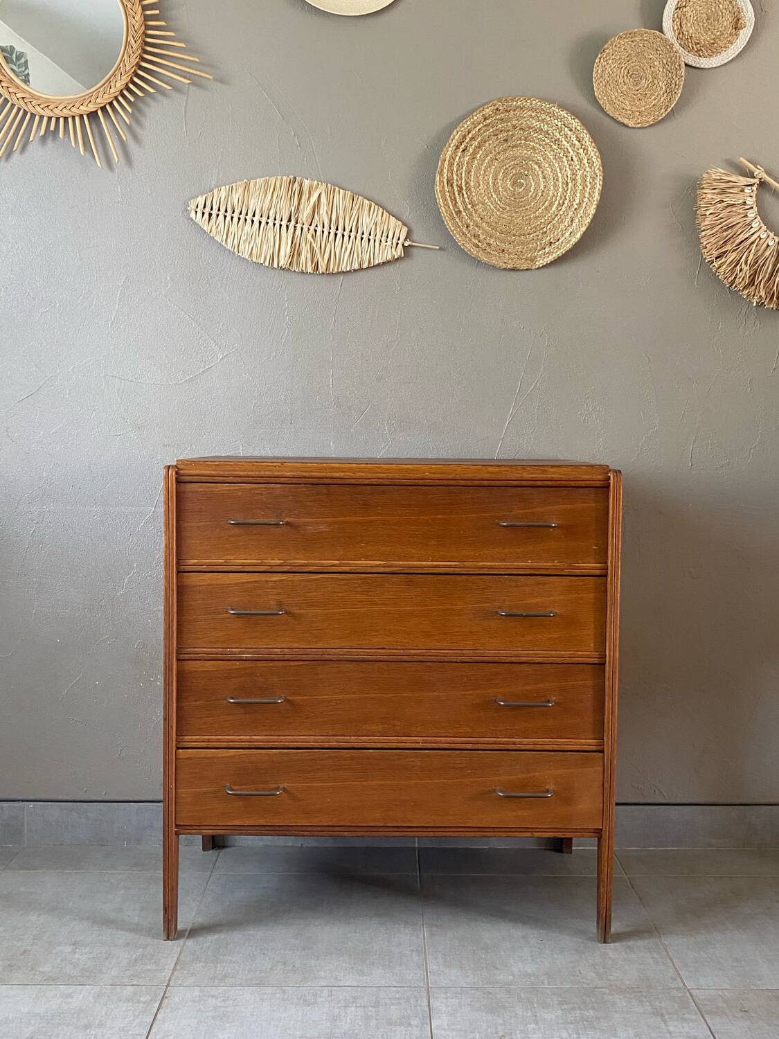 Commode vintage en chêne des années 60