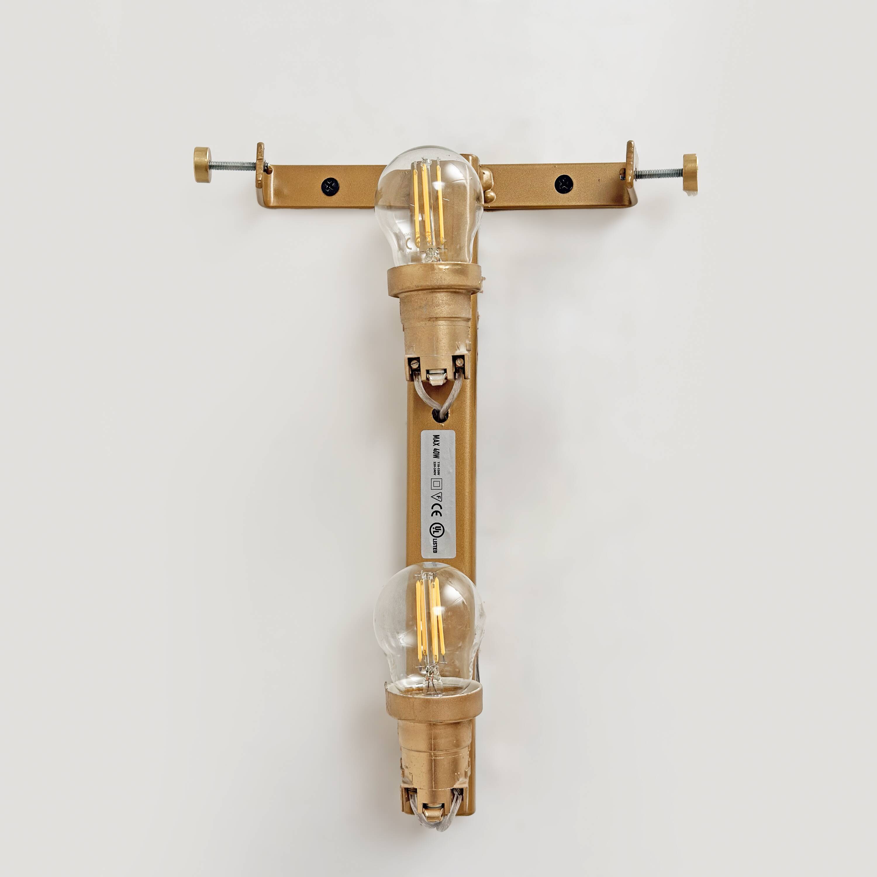 Pair of Murano Glass Sconces with Gold Dust Inclusions