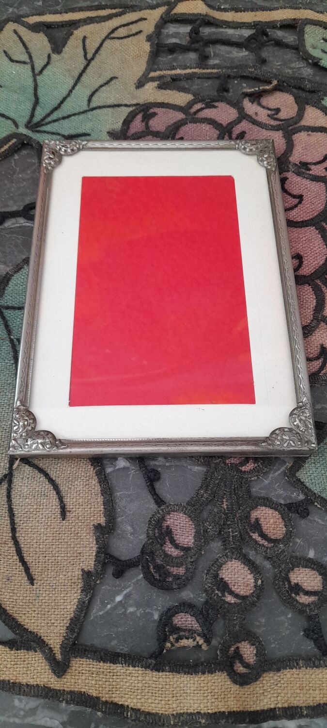 Lot of 2 small silver metal frames from the 1920s/1930s