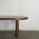 Oval oak dining table