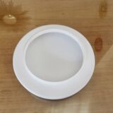 White opaline "pancake" ceiling light