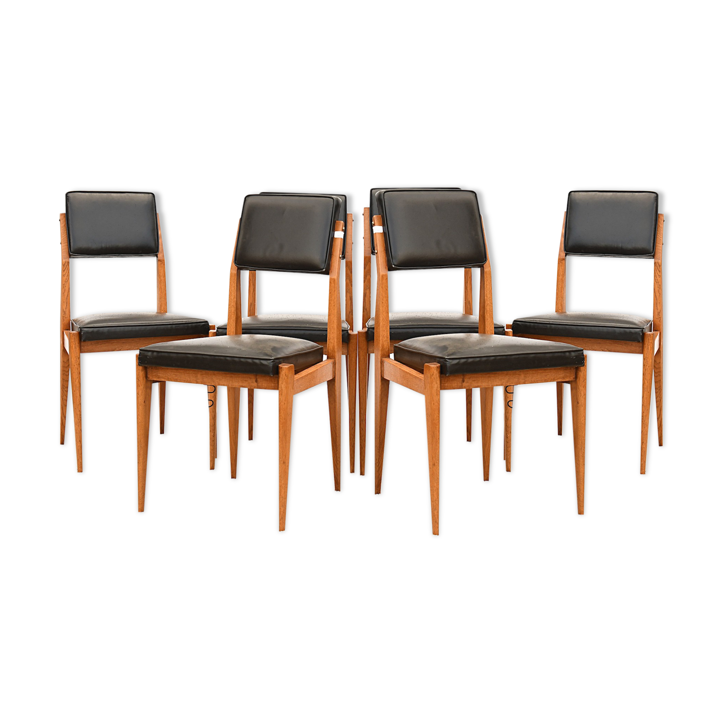 6 Chaises vintage des années 1960