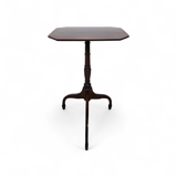 Antique Mahogany Side Table Octagonal Tripod Classic, 19th century
