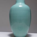 Ovoid ceramic vase, henri chaumeil, 1930s