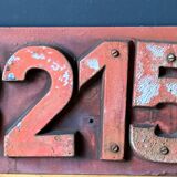 Locomotive railway logo plate vintage from 1970's original, man cave must.