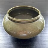 Olive green flowerpot