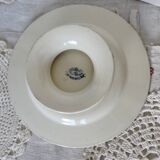 Compotier bas antique en faience de Gien XIXème modèle Marines