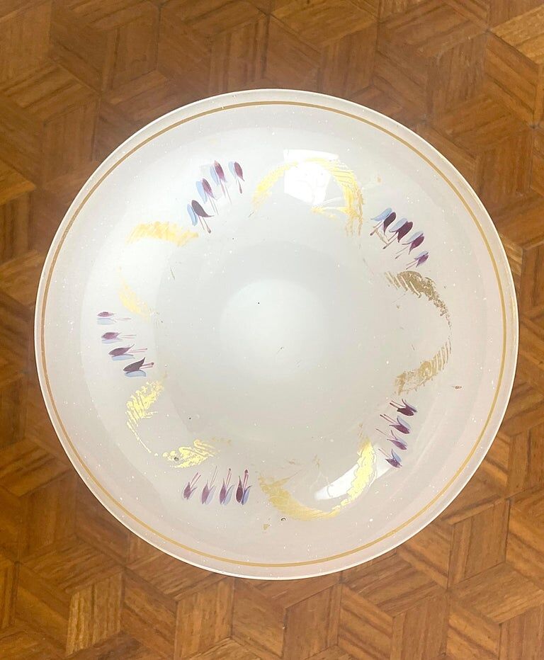 XIXth century opaline jewelry dish