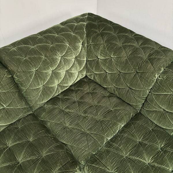 Modular corduroy lounge sofa by Laauser, 1970s