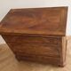 Antique walnut chest of drawers with 4 drawers.
