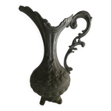 Large vintage pewter ewer 92% art deco floral