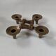 Contemporary Scandinavian Brutalist Design Bronze Candlestick