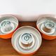Set of 3 1970s XL Ufo Wall or Ceiling Lamps from Staff