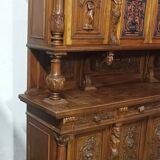 Renaissance two-part walnut sideboard