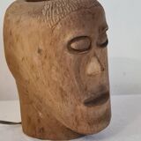 Art brut anthropomorphic lamp