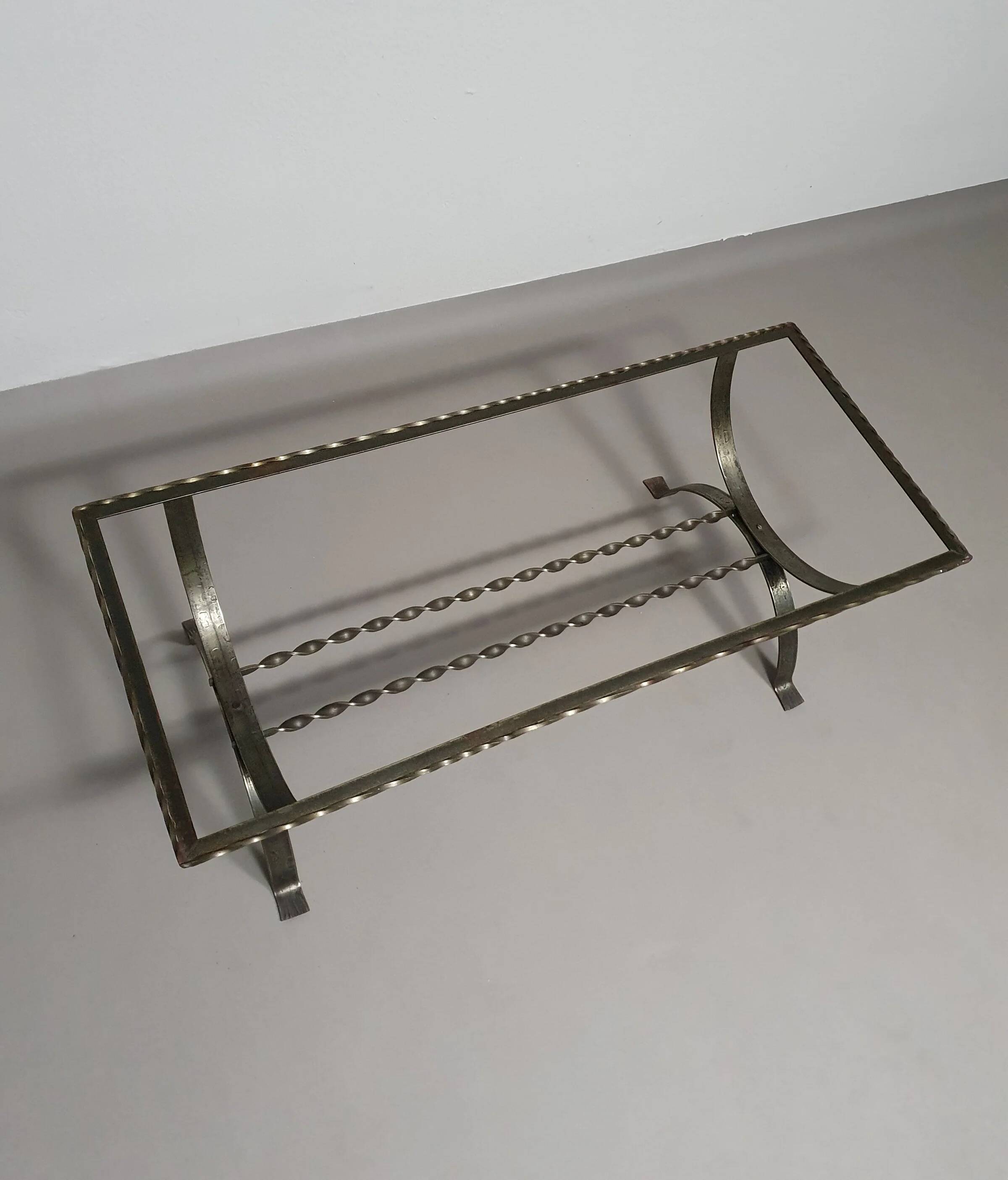Table basse en résine/marbre années 70