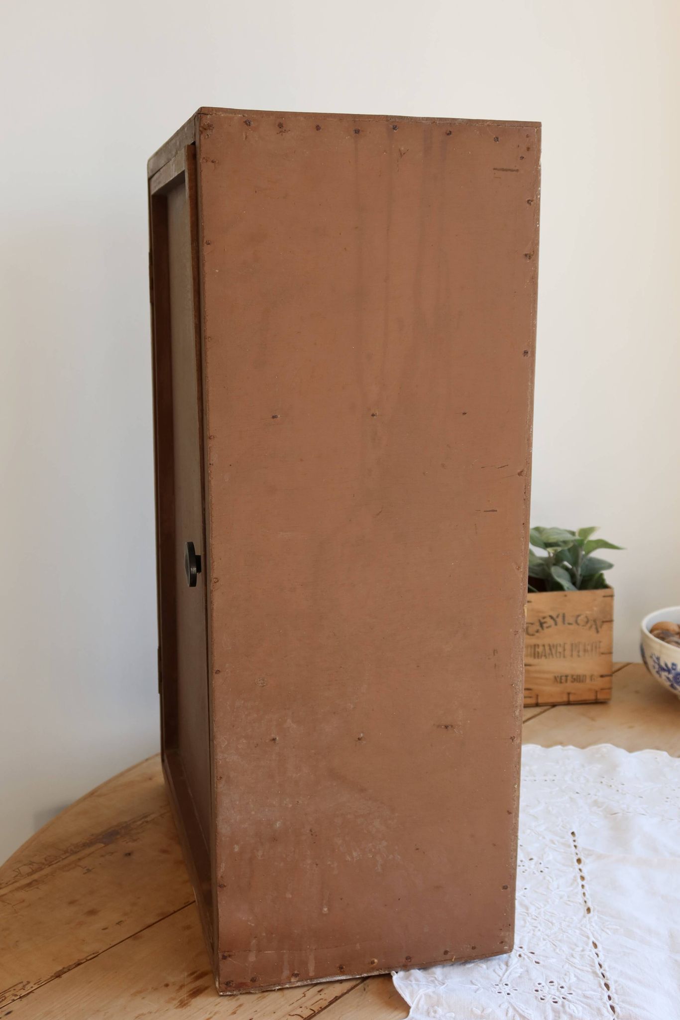 Antique painted wooden storage furniture