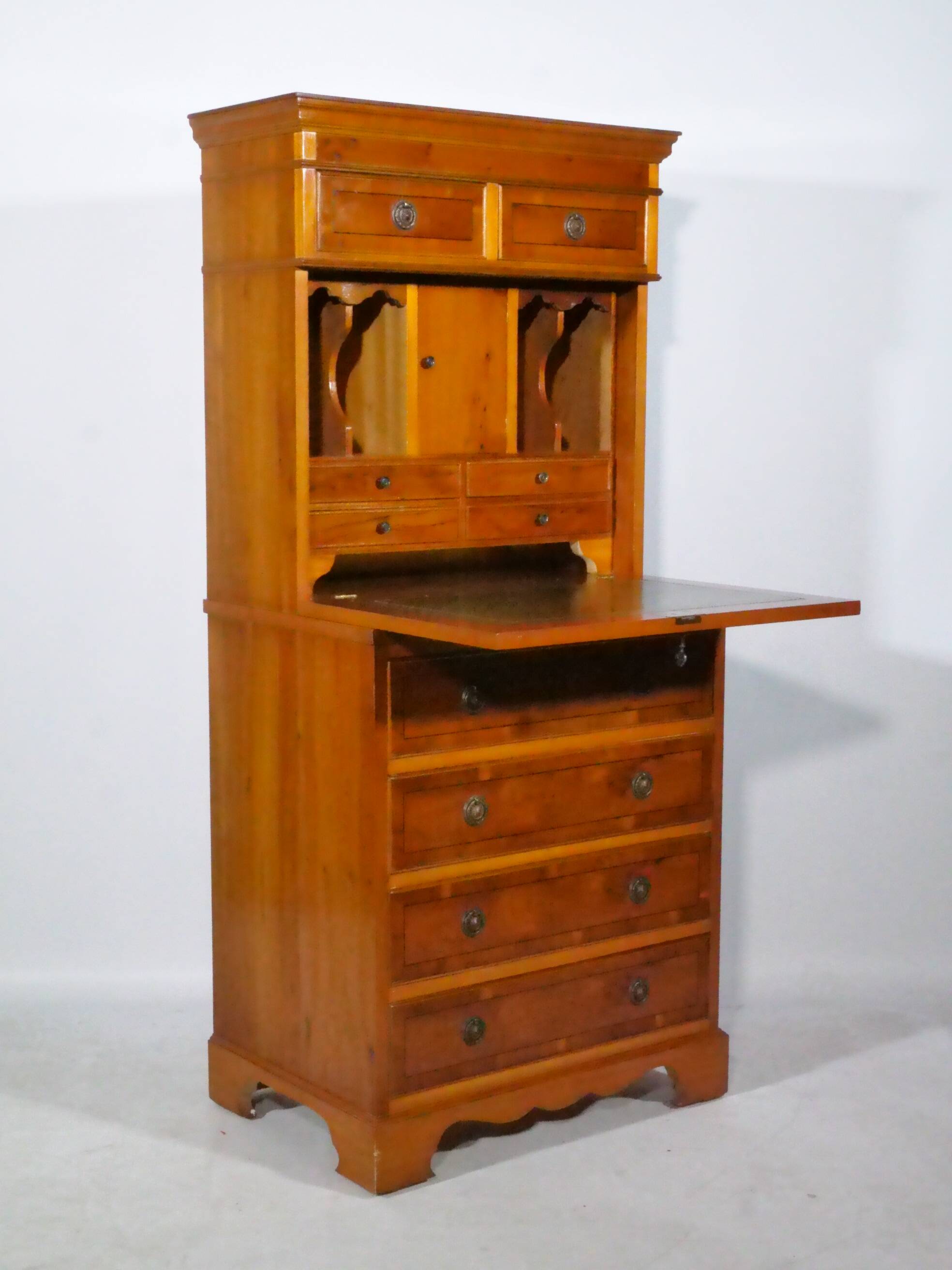 Antique Secretary Walnut Vintage Chest of Drawers