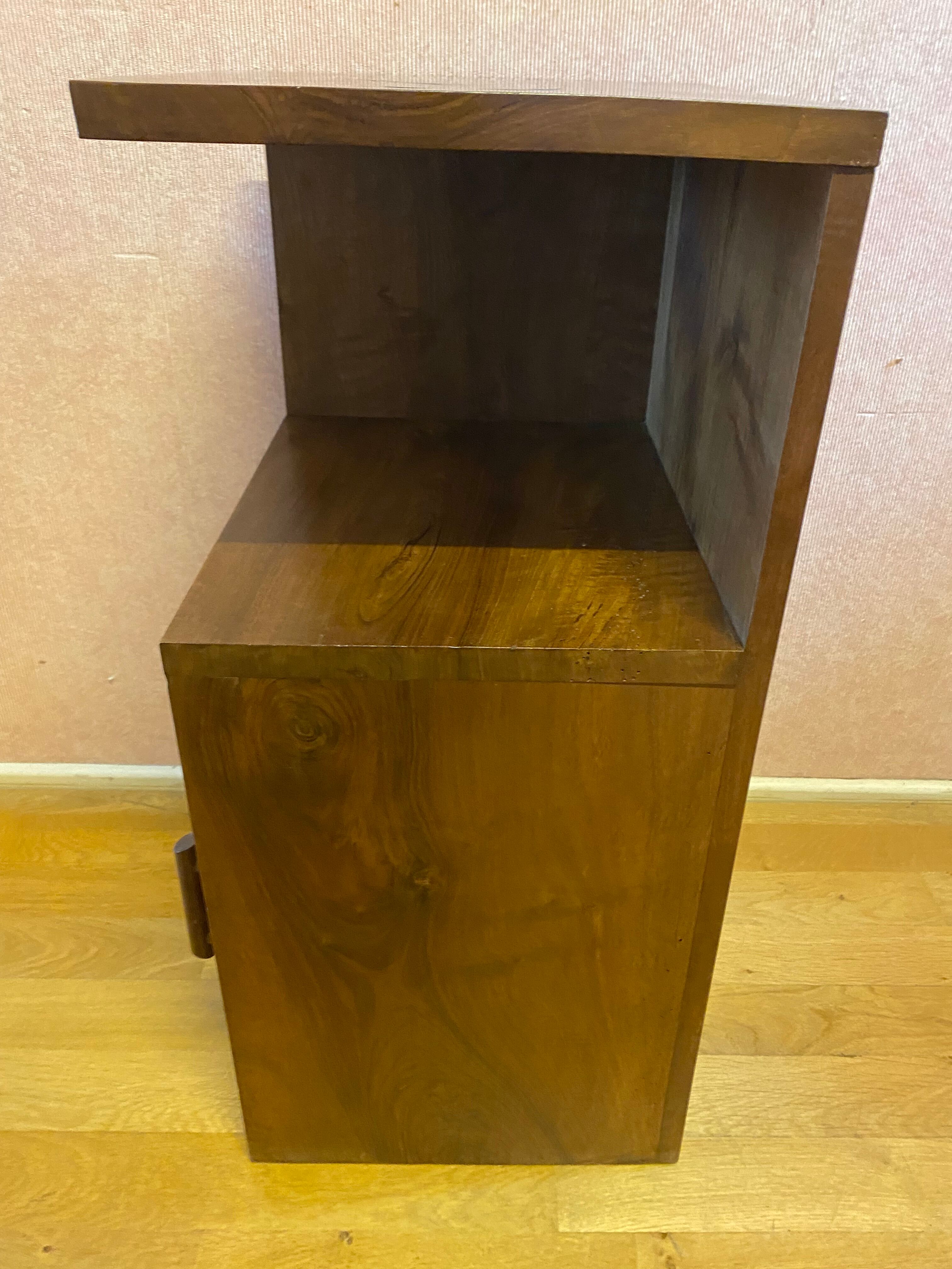 Piece of sofa, in Art Deco walnut