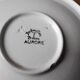 Set of two deep plates, Badonviller Aurore earthenware.