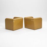 Paire de fauteuils rares de Trussardi, Italie, années 1970