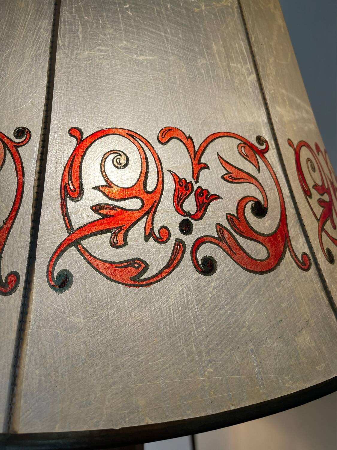 Lampadaire en chêne 1950 (grand modèle)