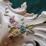 Farnesiana Mirror by Carlo Corvi in ceramic Italy 1950