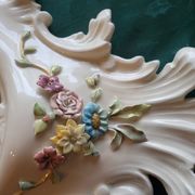 Farnesiana Mirror by Carlo Corvi in ceramic Italy 1950