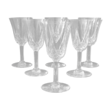 Set de 10 verres à porto apéritif en cristal taillé de st louis modèle lassalle