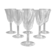 10 Porto Glasses Made of St Louis Crystal Cut Lassalle Model