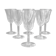 10 Porto Glasses Made of St Louis Crystal Cut Lassalle Model
